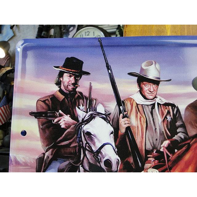 西部劇3大スター夢の共演　ミニブリキ看板　アメリカン雑貨　アメリカ雑貨 |  | 01