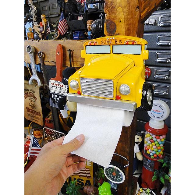 クラシックカー　トイレットペーパーホルダー　（スクールバス）　アメリカン雑貨　アメリカ雑貨 爆買 |  | 03
