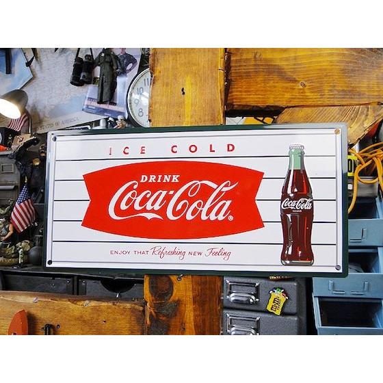 コカ・コーラブランド ミニティンサイン （フィッシュテールサイン 