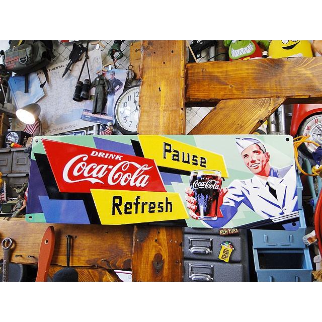 コカ・コーラ　エンボスティンサイン　（ソーダJerk）　アメリカ雑貨　アメリカン雑貨 | Coca Cola