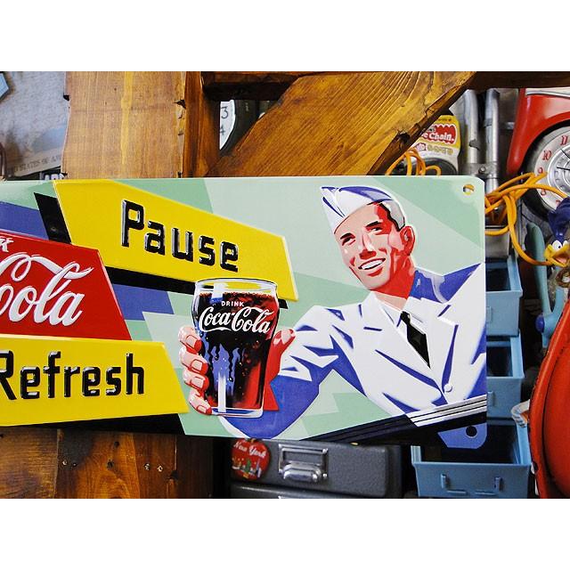 コカ・コーラ　エンボスティンサイン　（ソーダJerk）　アメリカ雑貨　アメリカン雑貨 | Coca Cola | 02
