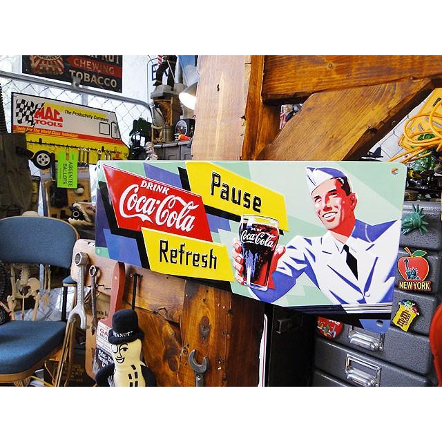 コカ・コーラ　エンボスティンサイン　（ソーダJerk）　アメリカ雑貨　アメリカン雑貨 | Coca Cola | 03