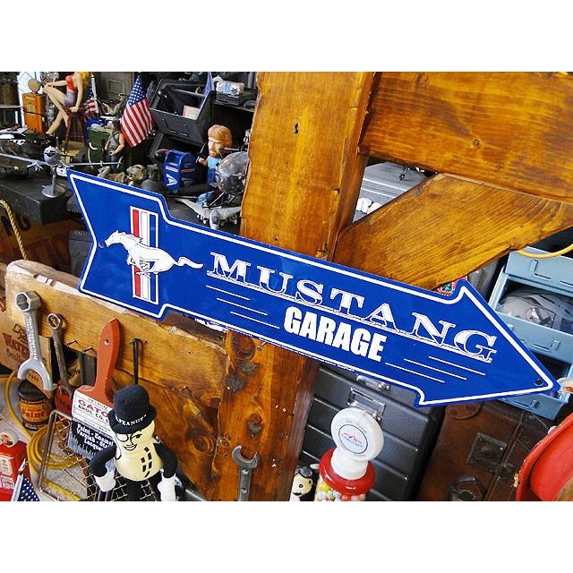 マスタングガレージ　アローカットサイン　アメリカ雑貨　アメリカン雑貨 | アメリカン レトロ | 01