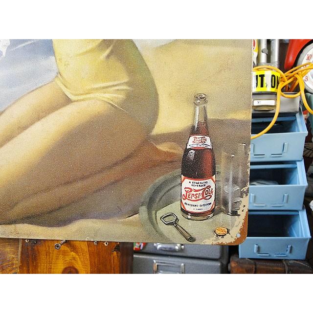 ペプシガール　ブリキ看板　アメリカ雑貨　アメリカン雑貨 |  | 03