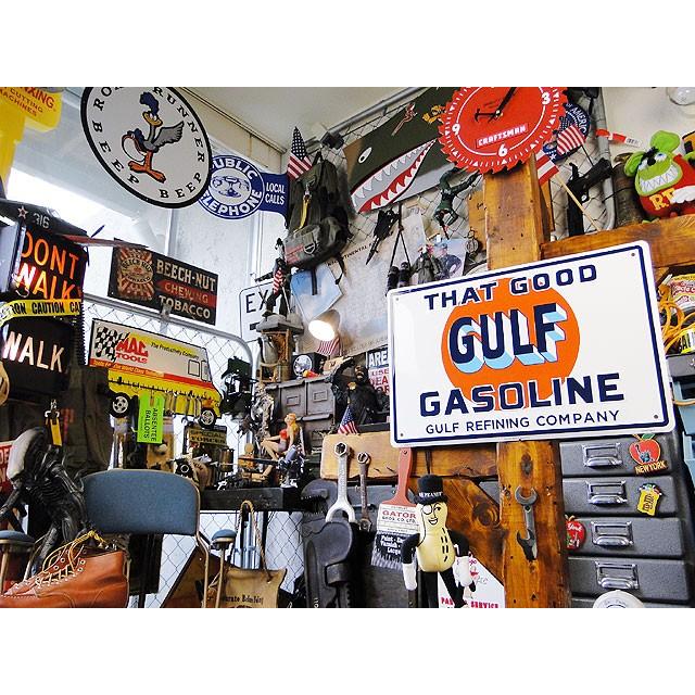 ガルフ ブリキ看板 （THAT GOOD GULF GASOLINE） アメリカン雑貨