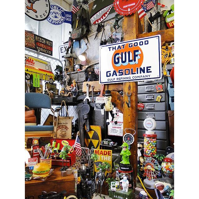 ガルフ ブリキ看板 （THAT GOOD GULF GASOLINE） アメリカ雑貨