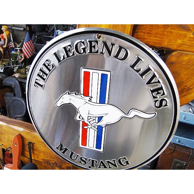 マスタングロゴ　ラウンドブリキ看板　アメリカ雑貨　アメリカン雑貨 | アメリカン レトロ | 01