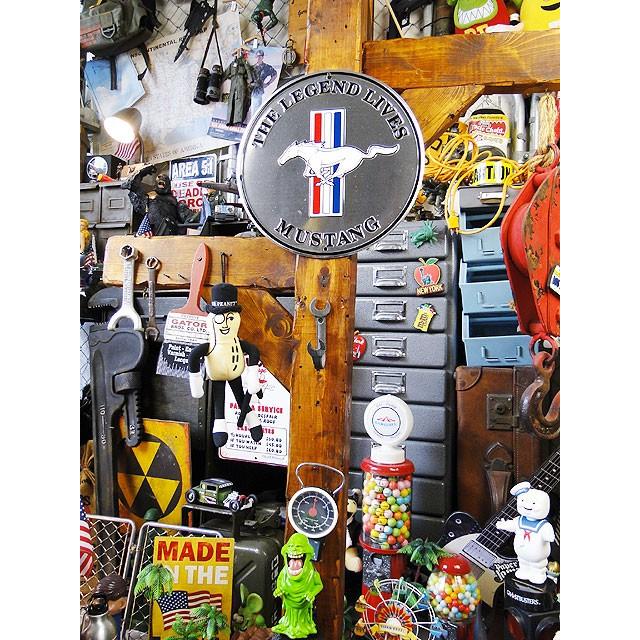 マスタングロゴ　ラウンドブリキ看板　アメリカ雑貨　アメリカン雑貨 | アメリカン レトロ | 03