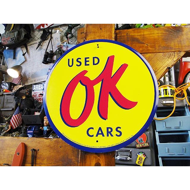 OK USED CAR ブリキ看板 □ アメリカン雑貨 アメリカ雑貨 : アメリカン