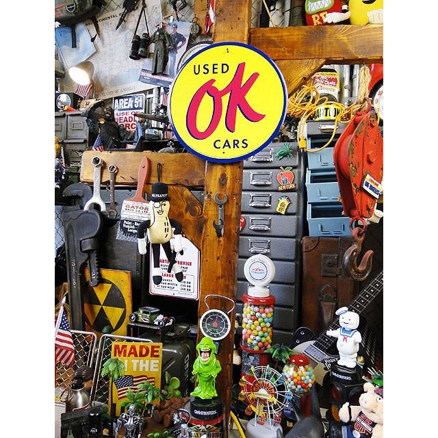 OK USED CAR ブリキ看板 □ アメリカン雑貨 アメリカ雑貨 : アメリカン