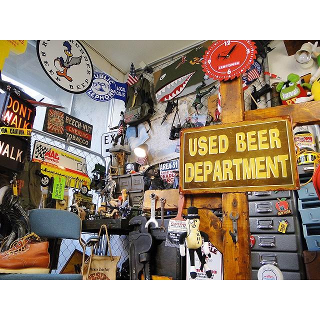★稀少な絶盤品★ ユーズドビアーデパートメント　（トイレ）　U.S.ヘヴィースチールサイン　アメリカン雑貨 アメリカ雑貨 |  | 04