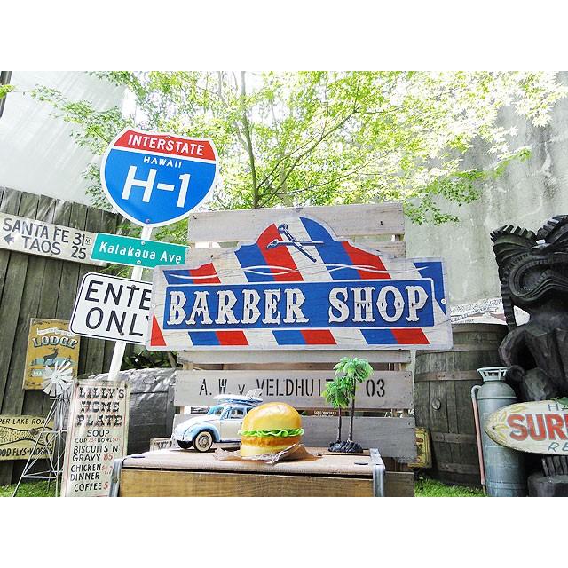 バーバーショップ　U.S.ヘヴィースチールサイン　アメリカ雑貨　アメリカン雑貨 |  | 04