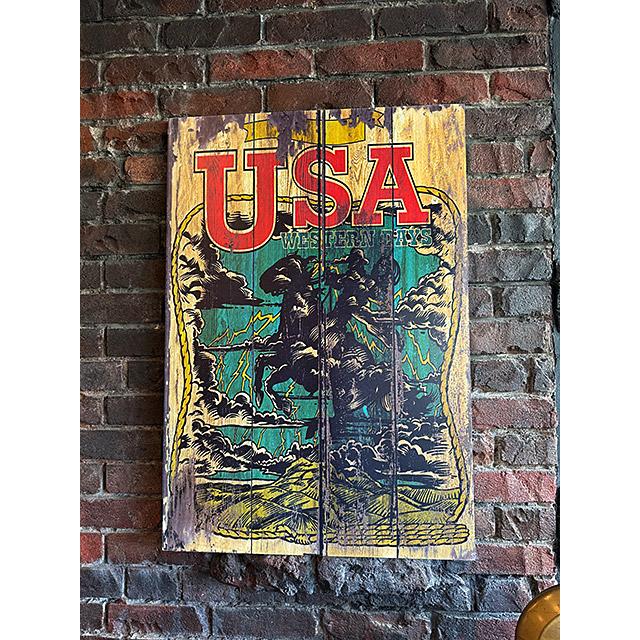 ジェームズイーグル作絵画:ウェスタンカウボーイの棚ペインティング ジェームズイーグル作絵画:ウェスタンカウボーイの棚ペインティング