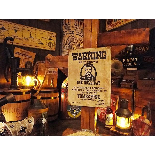 西部のお尋ね者ポスター　木製看板　（ドッグ・ホリデー）　アメリカ雑貨　アメリカン雑貨 |  | 02