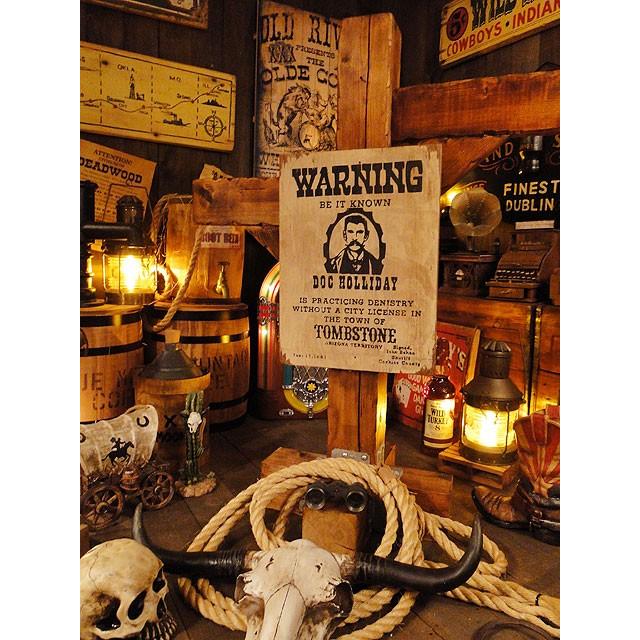 西部のお尋ね者ポスター　木製看板　（ドッグ・ホリデー）　アメリカ雑貨　アメリカン雑貨 |  | 03