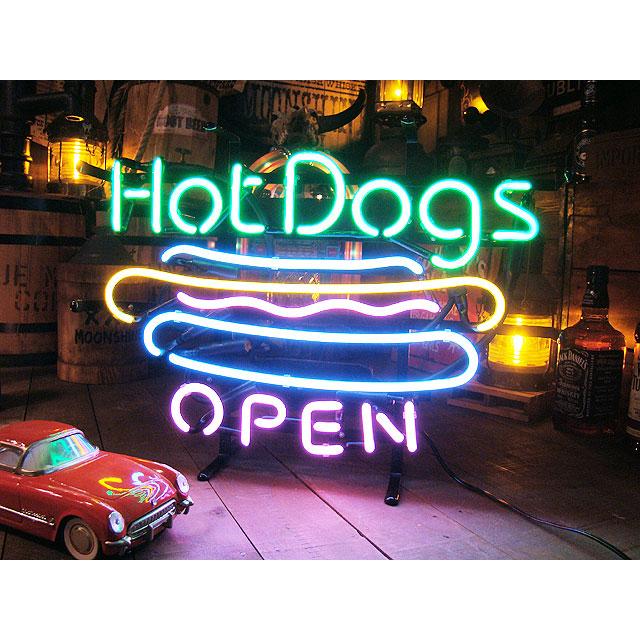 ホットドッグのネオン管 【6ヶ月保証付き】 アメリカ雑貨 アメリカン