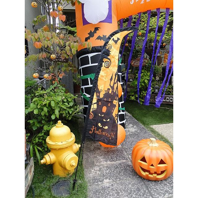 【即納】【在庫あり】ハロウィン　フラッグバナー　（オレンジ）　■　パーティー　飾り　アメリカ雑貨　店舗装飾　ハロウィン　飾り | 