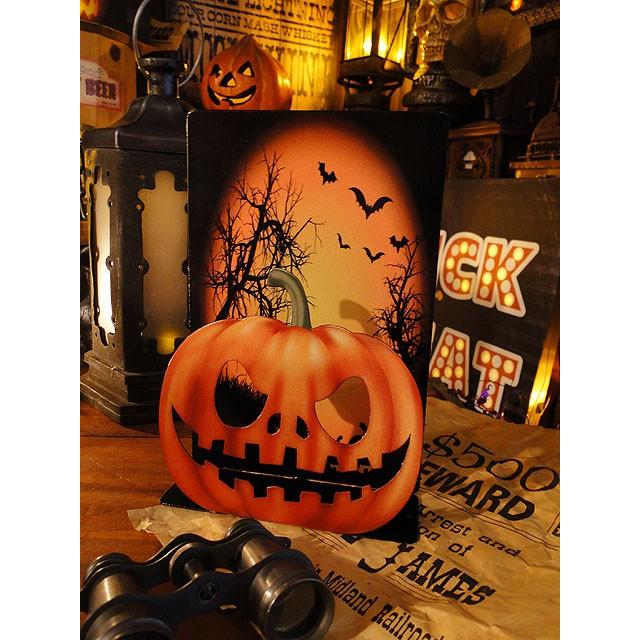 【即納】【在庫あり】ハロウィン　U.S.ヘヴィースチールサイン　（3Dハロウィンパンプキン）　パーティー　飾り　アメリカ雑貨　ハロウィン | 