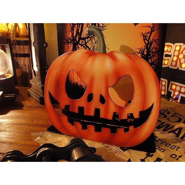 【即納】【在庫あり】ハロウィン　U.S.ヘヴィースチールサイン　（3Dハロウィンパンプキン）　パーティー　飾り　アメリカ雑貨　ハロウィン |  | 03