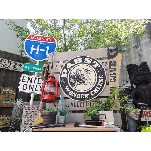 昔のアドバタイジング ウッドサイン （ワンダーチーズ） アメリカン