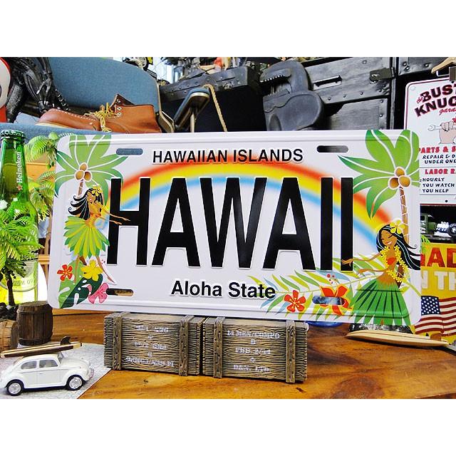 ハワイアンライセンスプレート　（フラガール）　アメリカ雑貨　アメリカン雑貨 | 