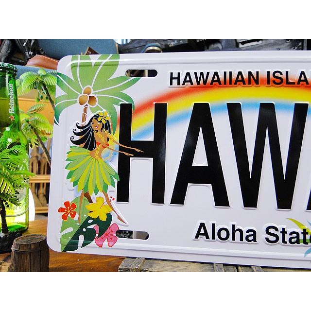 ハワイアンライセンスプレート　（フラガール）　アメリカ雑貨　アメリカン雑貨 |  | 01