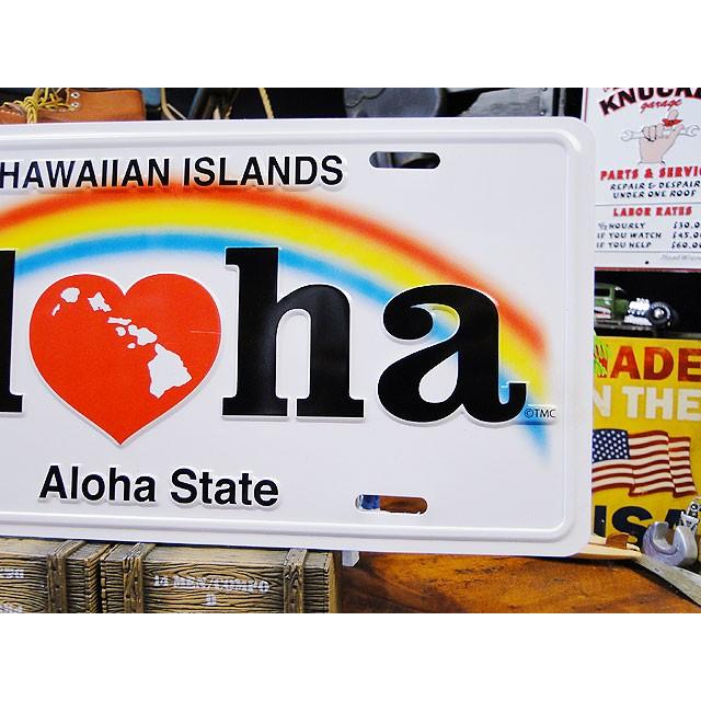 ハワイアンライセンスプレート　（アロハ）　アメリカ雑貨　アメリカン雑貨 |  | 02