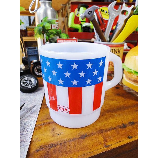 星条旗　ミルキースタッキングプラスチックマグ　アメリカン雑貨 アメリカ雑貨 | 