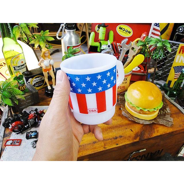 星条旗　ミルキースタッキングプラスチックマグ　アメリカン雑貨 アメリカ雑貨 |  | 05