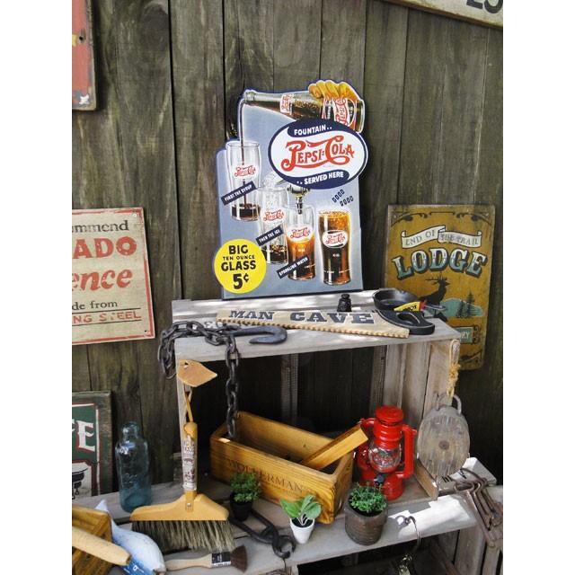 ペプシコーラ ヴィンテージサインボード （ビッググラス5セント