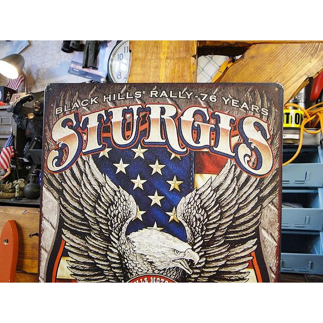 スタージス　ラリー75周年　ブリキ看板　（アメリカンイーグル）　アメリカ雑貨　アメリカン雑貨 | Harley Davidson | 01