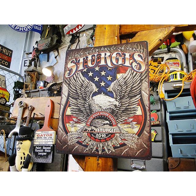 スタージス　ラリー75周年　ブリキ看板　（アメリカンイーグル）　アメリカ雑貨　アメリカン雑貨 | Harley Davidson | 03