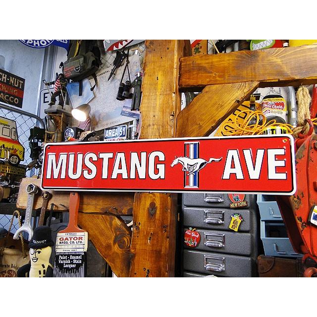 マスタング　アベニュー　ストリートサイン　アメリカ雑貨　アメリカン雑貨 | アメリカン レトロ