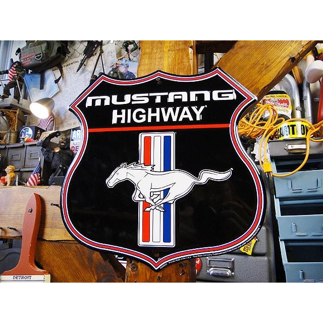 マスタング　ハイウェイ　ロードサイン看板　アメリカ雑貨　アメリカン雑貨 | 