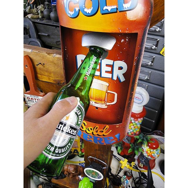 巨大ドリンクボトル ボトルオープナー （コールドビアー） アメリカン