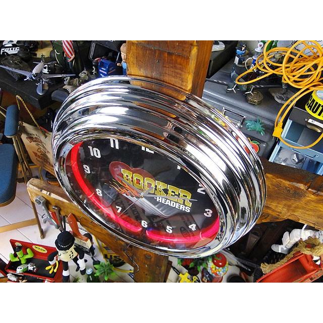 【即納】【在庫あり】 フッカーヘッダー　ガレージネオンクロック　アメリカ雑貨　アメリカン雑貨 |  | 01