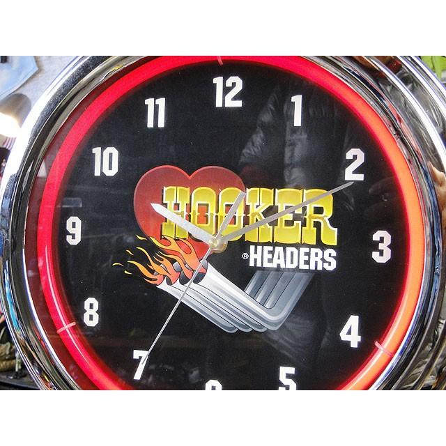 【即納】【在庫あり】 フッカーヘッダー　ガレージネオンクロック　アメリカ雑貨　アメリカン雑貨 |  | 02
