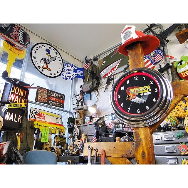 【即納】【在庫あり】 フッカーヘッダー　ガレージネオンクロック　アメリカ雑貨　アメリカン雑貨 |  | 05