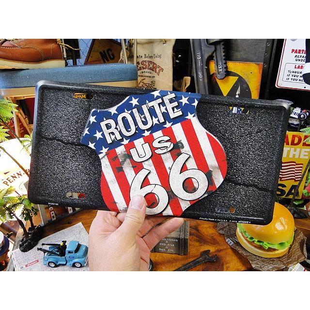 ルート66　ライセンスプレート　（星条旗ロードサイン）　アメリカ雑貨　アメリカン雑貨 |  | 03