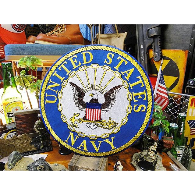U.S.ネイビー　ビッグサイズワッペン　アメリカン雑貨 アメリカ雑貨 | 