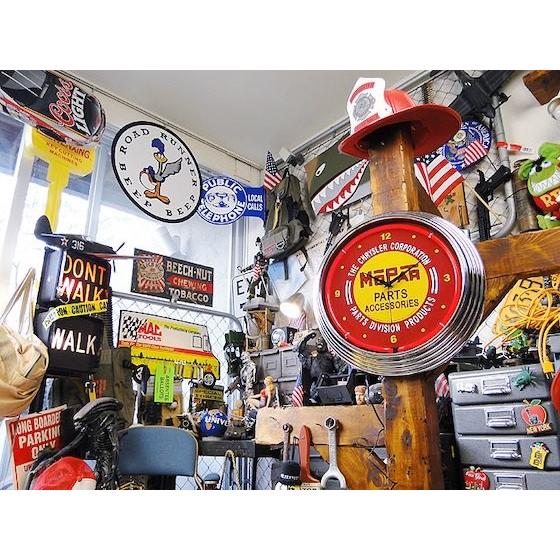 即納】【在庫あり】 ガレージネオンクロック （モパー/パーツ