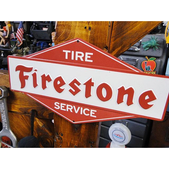 ファイアストン　エンボス　ティンサイン　アメリカ雑貨　アメリカン雑貨 |  | 01