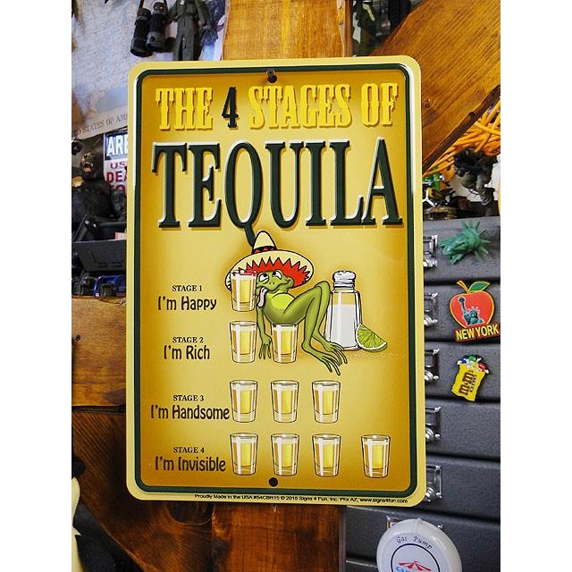 「テキーラを飲むとこうなる」　ミニジョーク看板　アメリカ雑貨　アメリカン雑貨 | 