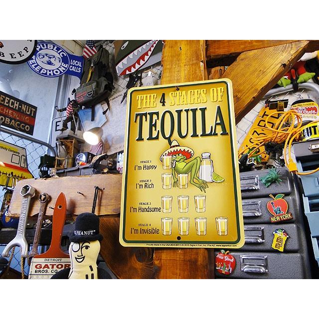 「テキーラを飲むとこうなる」　ミニジョーク看板　アメリカ雑貨　アメリカン雑貨 |  | 03