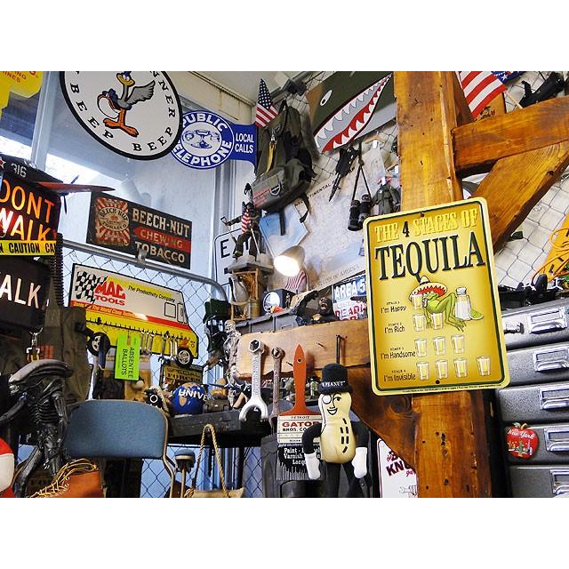 「テキーラを飲むとこうなる」　ミニジョーク看板　アメリカ雑貨　アメリカン雑貨 |  | 05