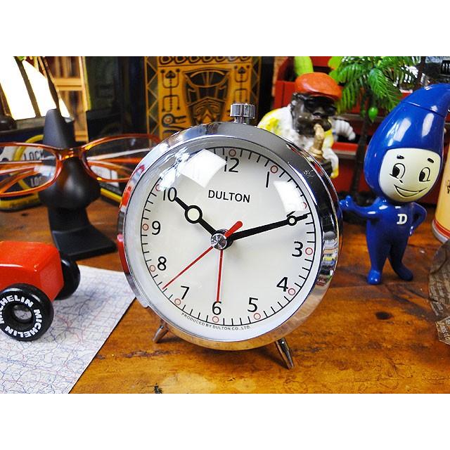 ダルトン　クォーツアラームクロック　（クローム）　■　アメリカン雑貨　アメリカ雑貨　DULTON | DULTON