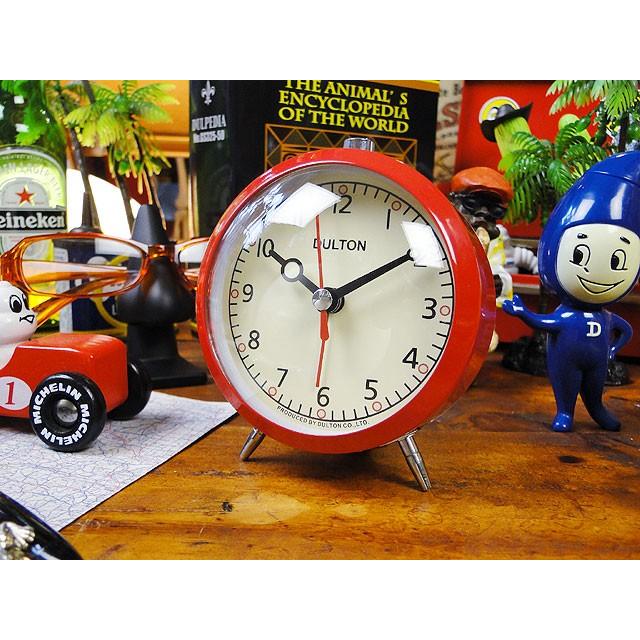 ダルトン　クォーツアラームクロック　（レッド）　■　アメリカン雑貨　アメリカ雑貨　DULTON | DULTON