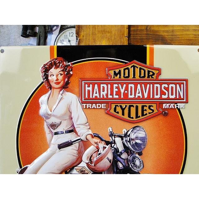 ハーレーダビッドソン　エンボスティンサイン　（ドリーミングベイブ）　アメリカン雑貨 アメリカ雑貨 | Harley Davidson | 01