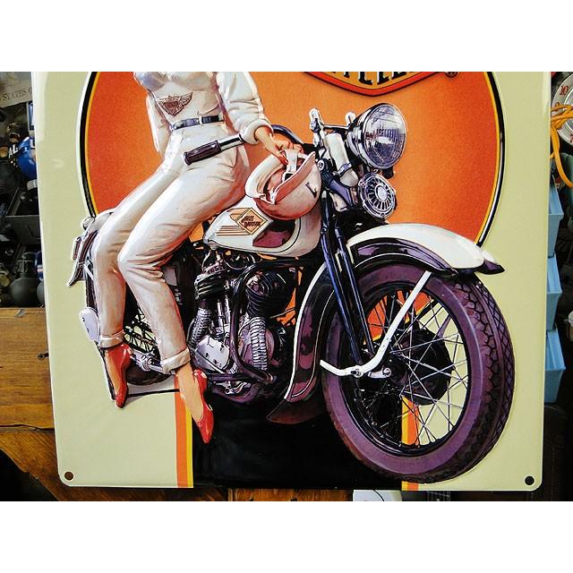 ハーレーダビッドソン　エンボスティンサイン　（ドリーミングベイブ）　アメリカン雑貨 アメリカ雑貨 | Harley Davidson | 02