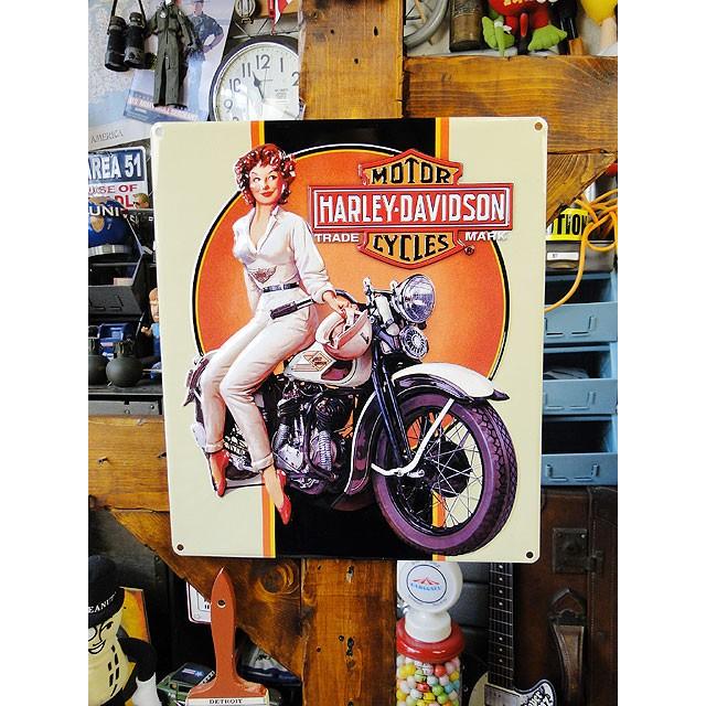 ハーレーダビッドソン　エンボスティンサイン　（ドリーミングベイブ）　アメリカン雑貨 アメリカ雑貨 | Harley Davidson | 03